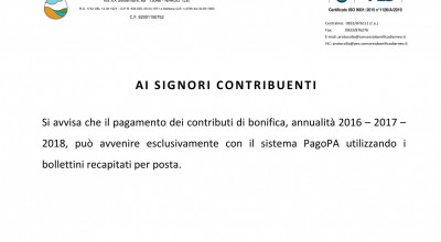 Avviso ai Signori Contribuenti